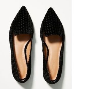 ANTHROPOLOGIE VELVET LOAFERS